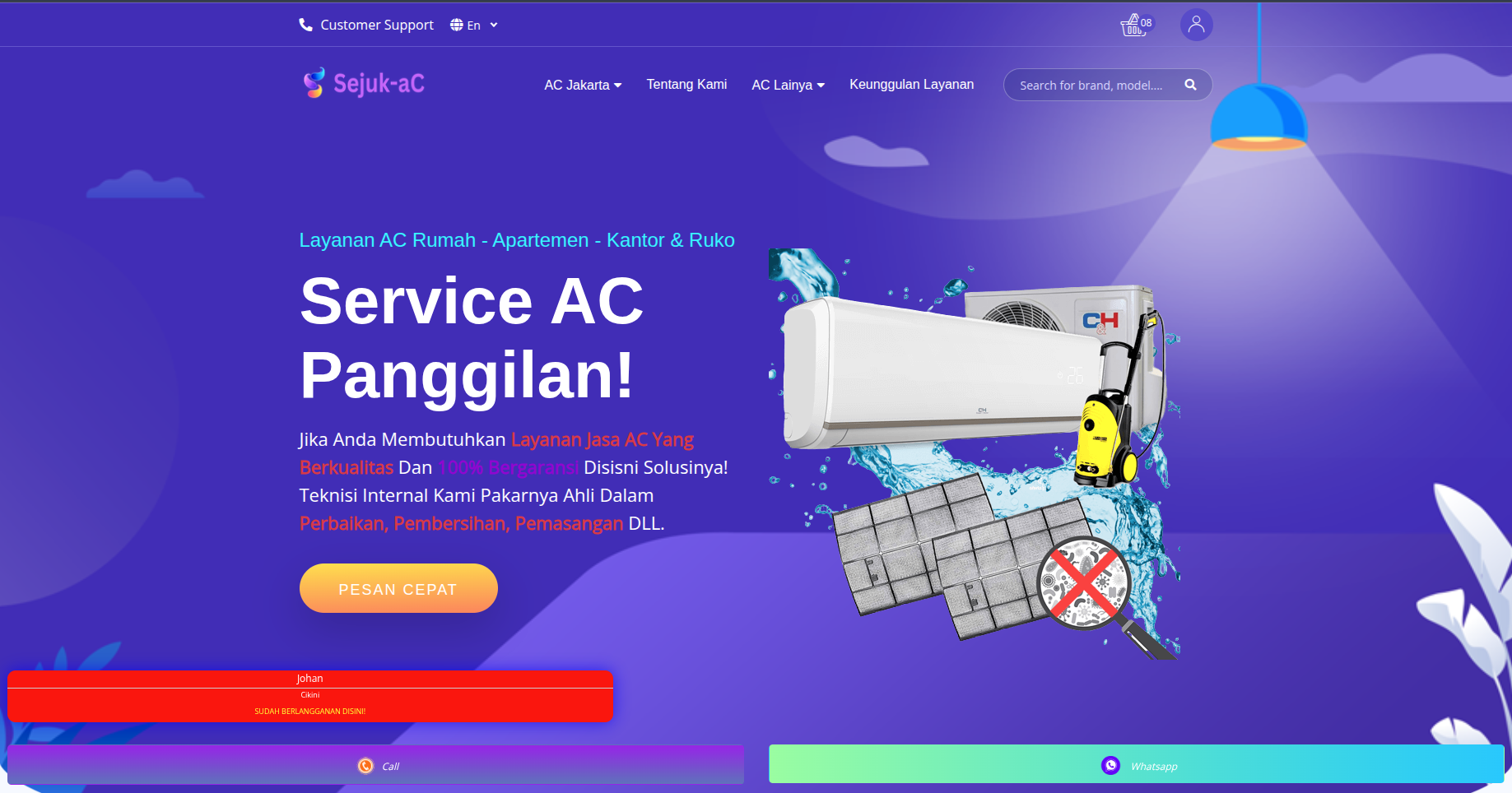 Sejuk AC Penipu